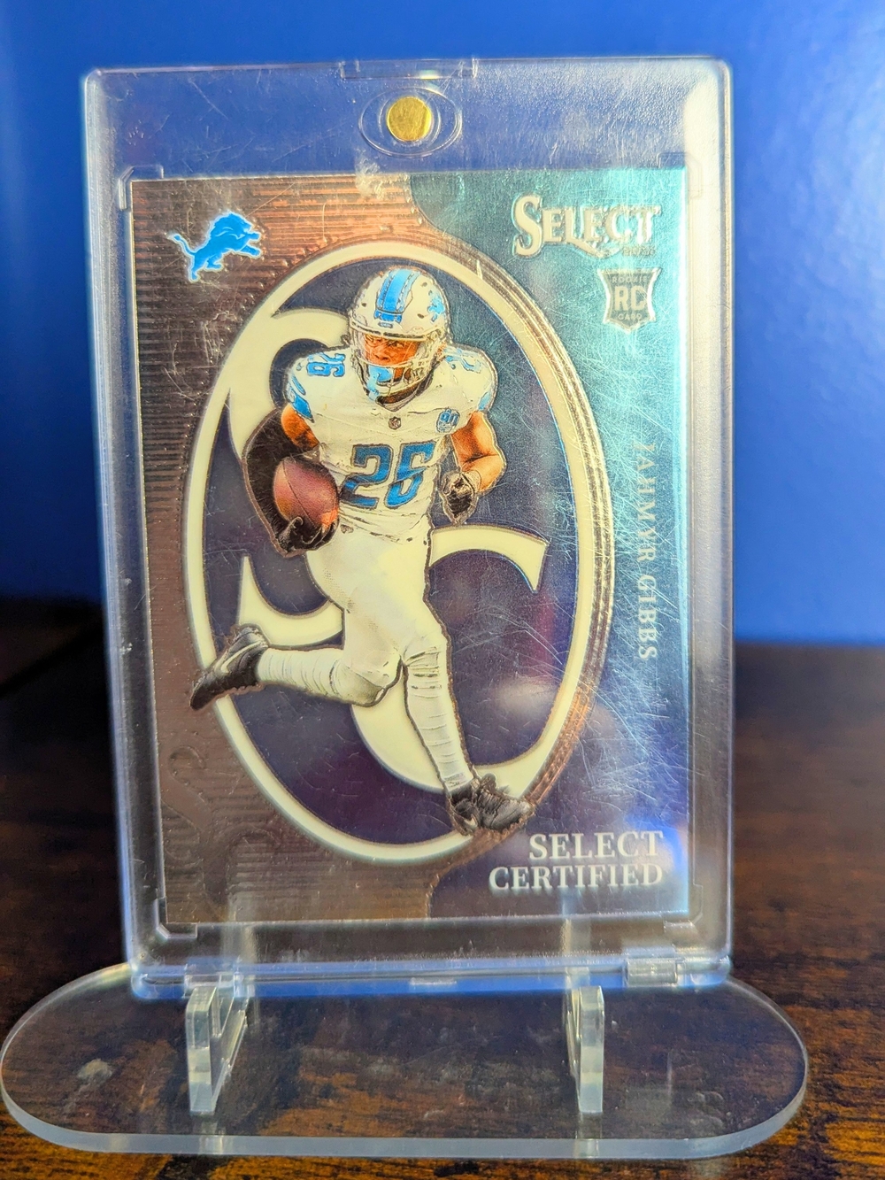 2023 Panini Select Football Jahmyr Gibbs Select Certified Insert Rookie (RC)